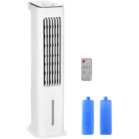 Rafraîchisseur d'air 2 en 1 avec refroidissement à eau 5L, timer 12h pour 20 m²