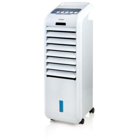 Rafraîchisseur d'air 3 en 1 – Débit d'air 486 m³/h – Puissance 55W – Humidificateur et purificateur d'air – Télécommande incluse – Domo