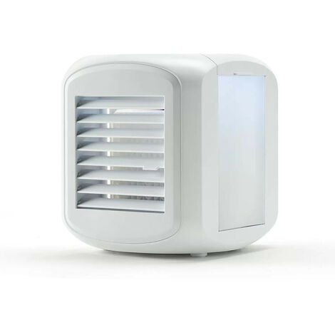 Rafraîchisseur d'air 3 en 1 – Débit d'air 1,49 m³/mn – 5W – 3 vitesses – 2 réservoirs réfrigérables 320 ml – Compact 16x16x18 cm – Taurus