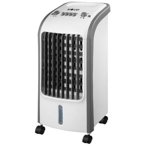 Rafraîchisseur d'air 80W – Débit d'air 300m3/h – Capacité réservoir 4L – Fonction humidification – 3 vitesses – Minuterie intégrée