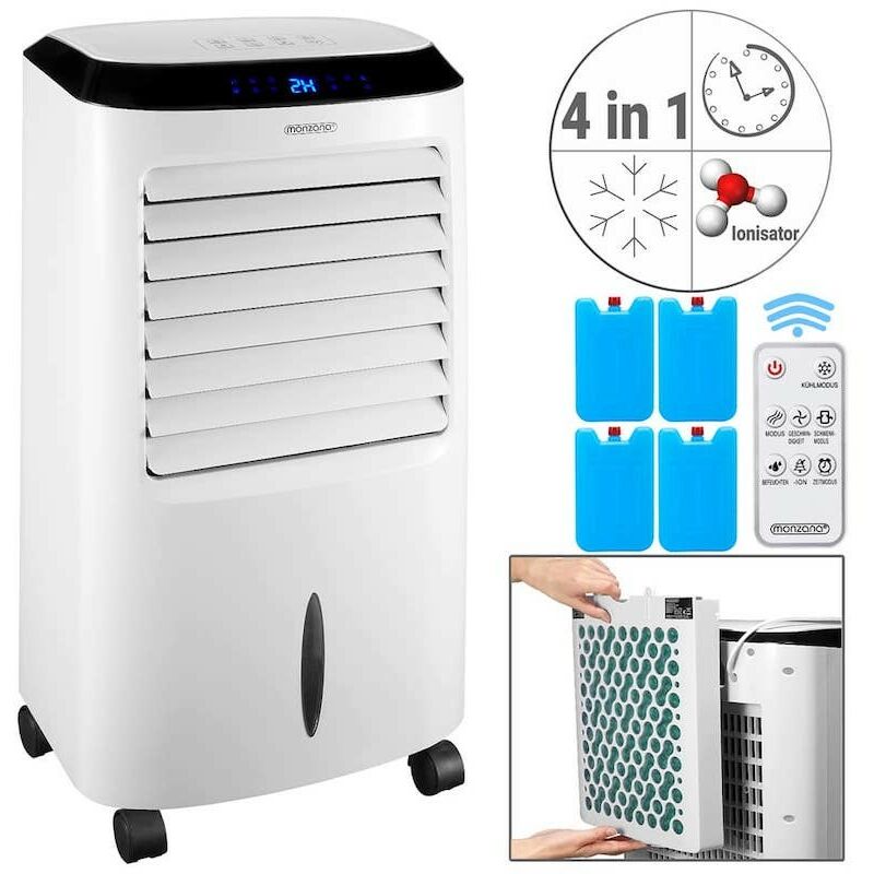 Rafraîchisseur d'air + télécommande 10L - 75W : Profitez d'une fraîcheur mobile