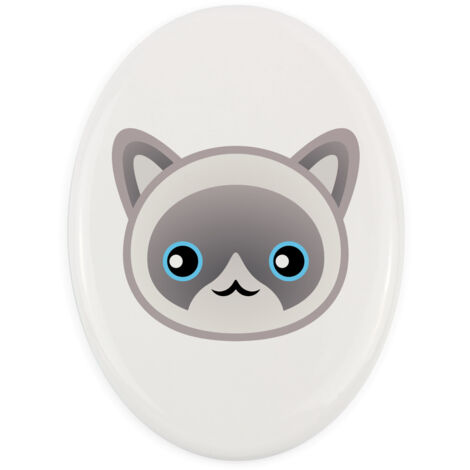 Ragdoll - lapide in ceramica con grafica e iscrizione di Art-Dog