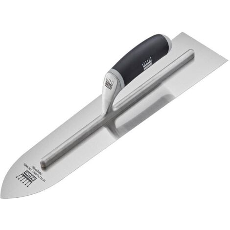 Ragni 18 R518TFSG Carbon Steel Soft Grip Handle Arrowhead Flooring Trowel