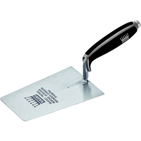 Ragni R165BTSG Carbon Steel Bucket Trowel With Tapered Blade 6.5 Inch