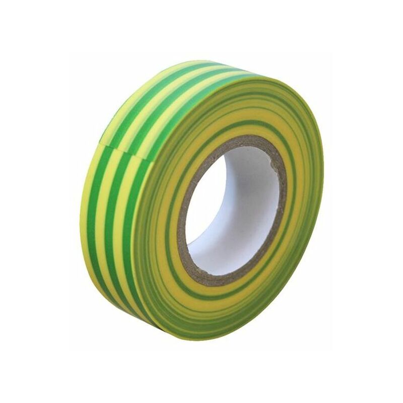 Faithfull - pvc Electrical Tape Green / Yellow 19mm x 20m faitapepvcgy - Yellow/Green