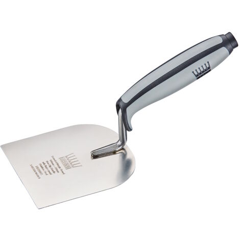 Ragni R6180S Stainless Steel Rounded Margin Trowel 110mm x 80mm