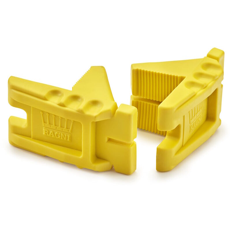 Ragni - Yellow Robust Brickies Rubber Corner l Shape Brick Line Block RCB-Y2