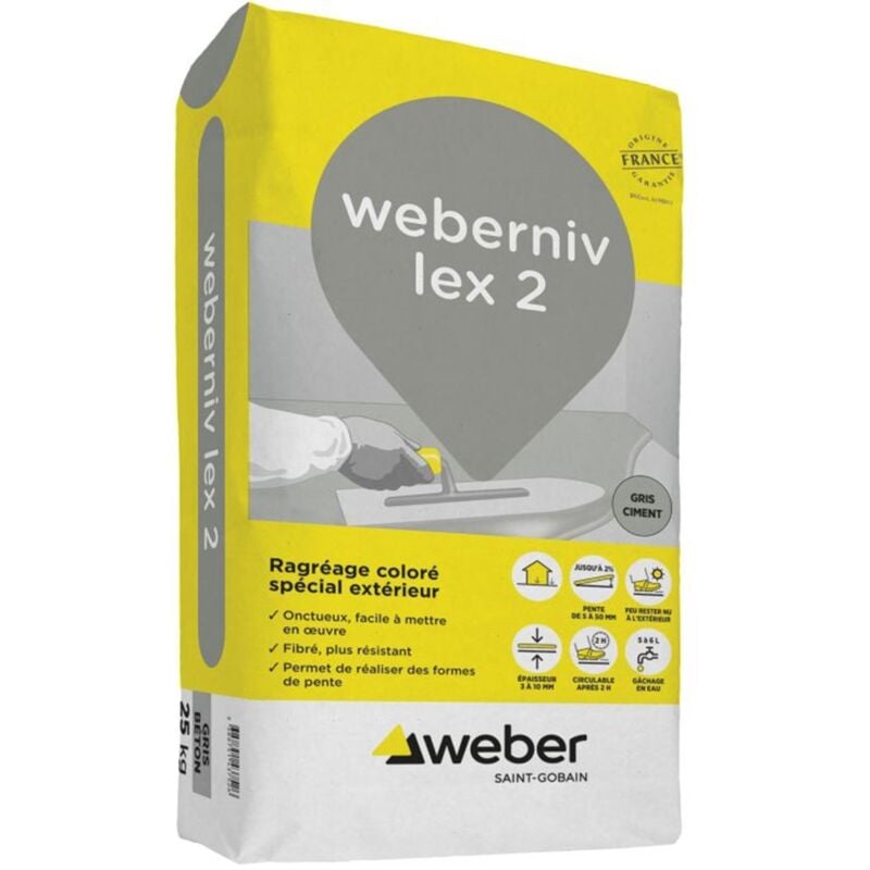 Weberniv lex 2 - Sac de 25 Kg