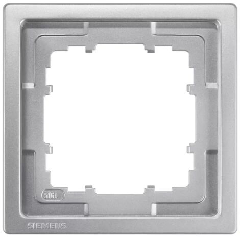 Rahmen 1 Elemente Siemens Delta Style METALLIC PLATINUM 5TG13211