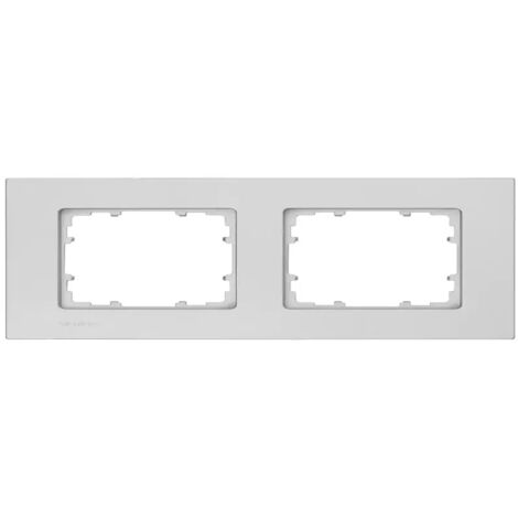 Rahmen 2 Elemente 161x90mm in Aluminium-Metallic  Siemens Delta MIRO 5TG11121