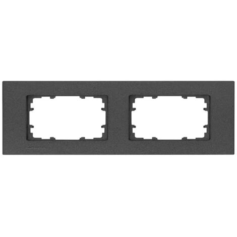Rahmen 2 Elemente 161x90mm in Metallic-Carbon  Siemens Delta MIRO 5TG11122