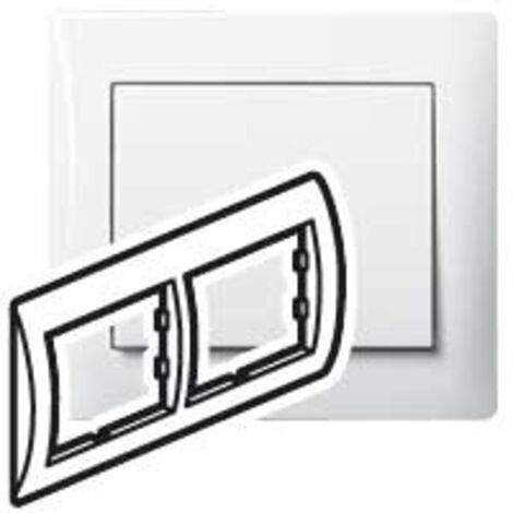 Rahmen 2 Elemente horizontal weiß Galea Life LEGRAND 771002