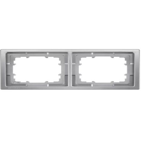 Rahmen 2 Elemente Siemens Delta Style METAL PLATINUM 5TG13221
