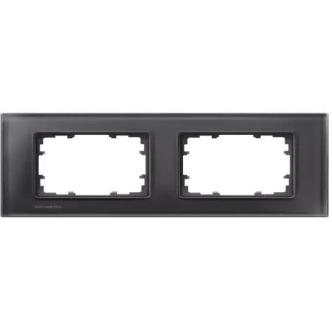 Rahmen 2fach Delta Miro Glas schwarz