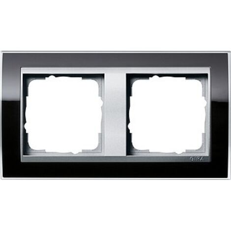 RAHMEN 2FACH F. ALU EVENT KLAR SCHWARZ GIRA 0212736