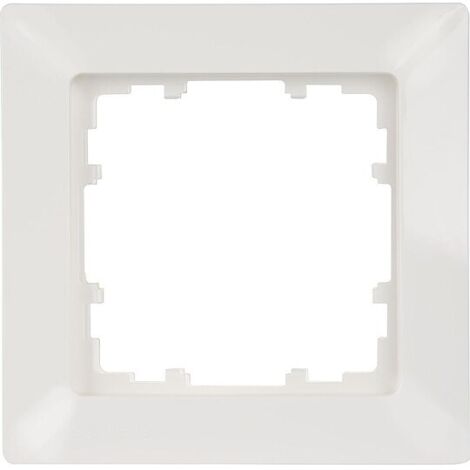 Rahmen 80-mm-Maß 1-fach, 80 mm x 80 mm titanweiß