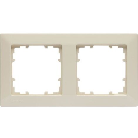 Rahmen 80-mm-Maß 2-fach, 151 mm x 80 mm elektroweiß