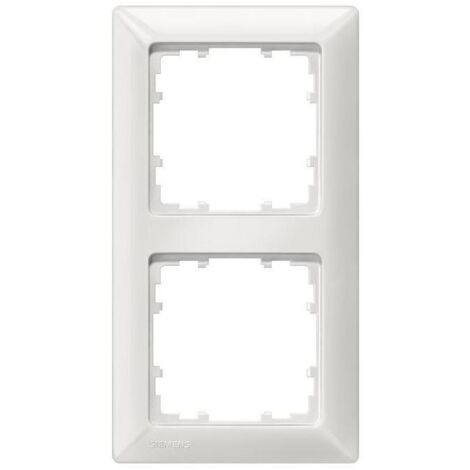 Rahmen 80-mm-Maß 2-fach, 151 mm x 80 mm titanweiß