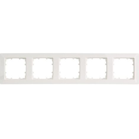 Rahmen 80-mm-Maß 5-fach, 364 mm x 80 mm titanweiß