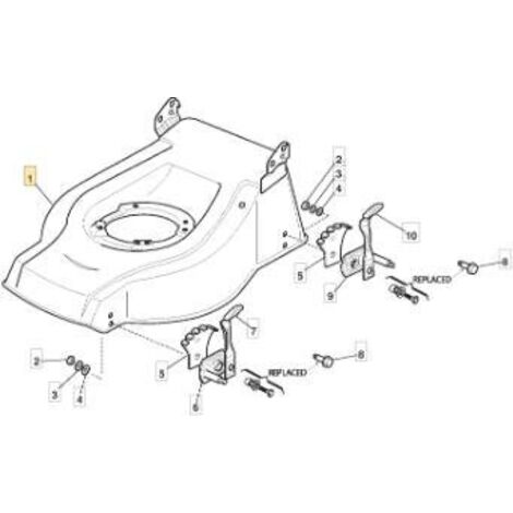 RAHMEN CA 48 ROT ORIGINAL STIGA - 381001800/1