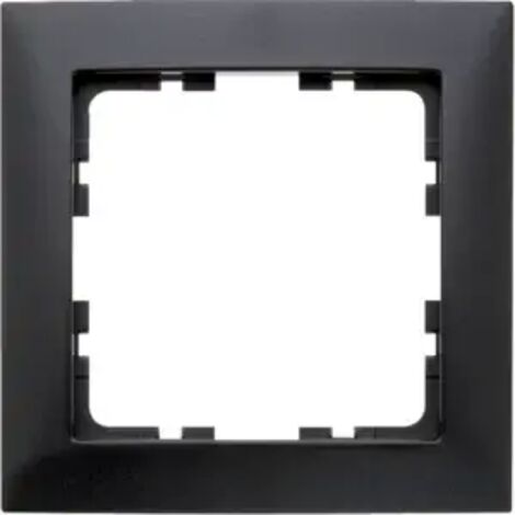 Rahmen für 1-Element-Mechanismus aus der Serie „Berker S1“ IP20 80,5x80,5x9,5mm mattanthrazitfarben