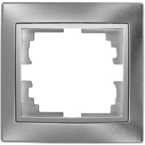 Rahmen für 1 Element silber 83x81x10mm  E3/42949 Solera