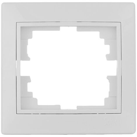Rahmen für 1 weißes Element 83x81x10mm Europa-Serie Solera ERP71U