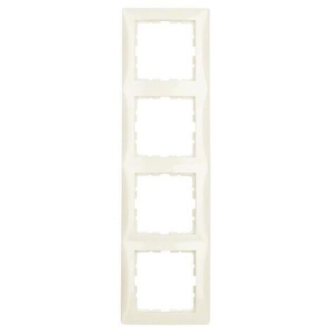 Rahmen für 4-Element-Mechanismus der Serie „Berker S1“ IP20 80,5x294x9,5mm polarweiße Farbe