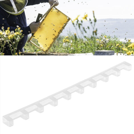 Rahmenclips für die Imkerei – Rahmenabstandshalter (10 Stück) – Robuster Kunststoff – 36,7 cm – Professionelle Imkereiausrüstung