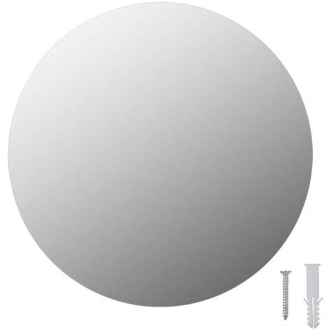 Rahmenloser Spiegel Rund 30 cm Glas vidaXL