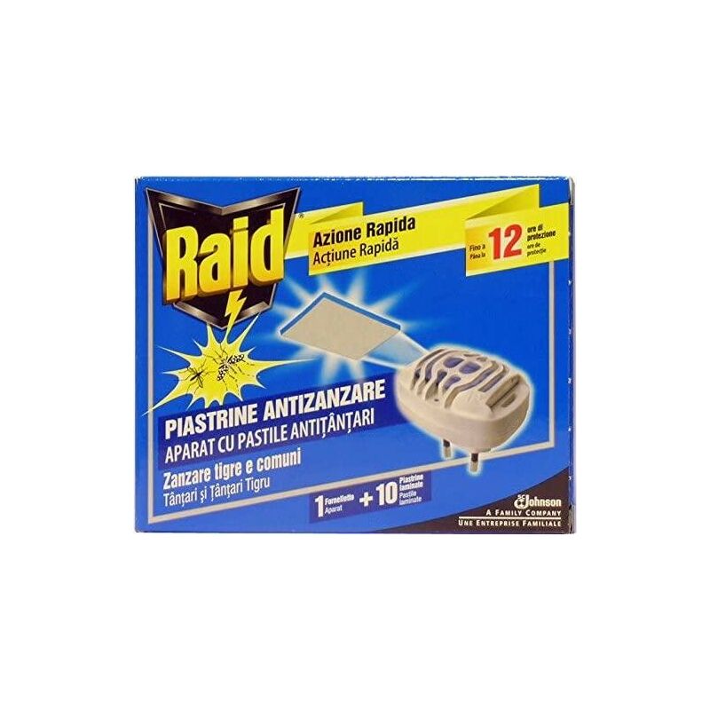 Raid - Zanzare 1diffusore + 10 Piastrine