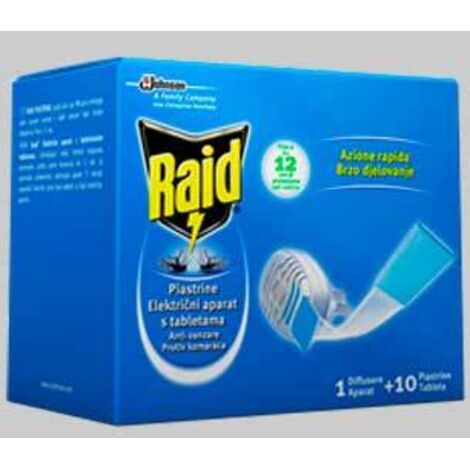 RAID BASE PER PIASTRINE ANTIZANZARE Base + 10 piastrine - JOHNSON