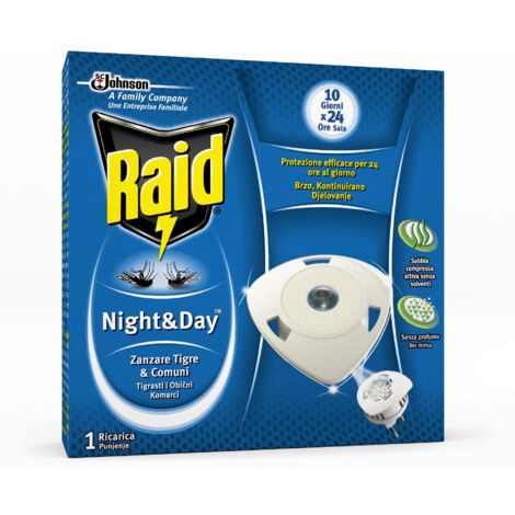 RAID NIGHTDAY ZANZARE 1 RICARICA. Prezzo per 1 pezzo.
