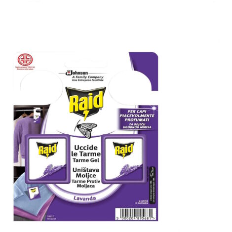 Raid Tarme Gel Lavanda Pz 2 Protegge Capi Abbigliamento Cassetti E Armadi