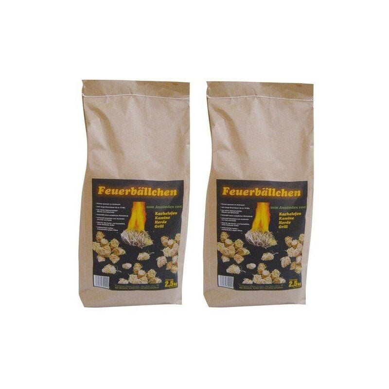 Raiffeisenwaren Allume-feu en forme de balle, contenu 5 kg, temps de combustion 10 min
