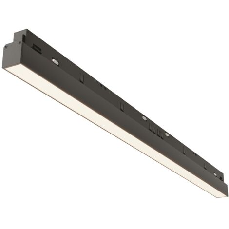 Rail 1 circuit linéaire LED 24W 4000K noir BASIS Maytoni