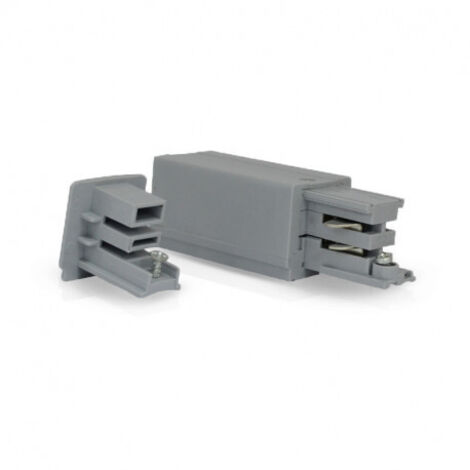 RAIL 3A CONNECT TRIPHASE ALIM ET FIN ARGENT DROIT MIIDEX VISION-EL 8221D