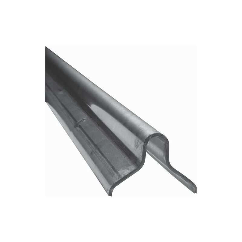 Rail pour portail coulissant à sceller au sol - Gorge Ronde de 20mm - Longueur de 3000mm, largeur de 50mm et épaisseur de 3mm - En acier zingué Deco
