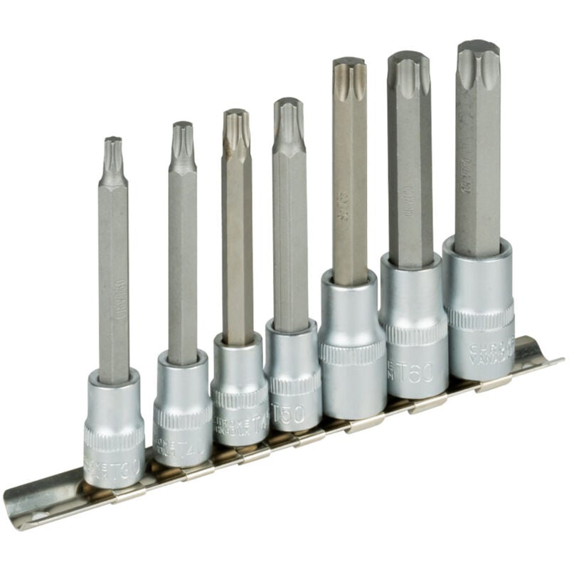 JBM - Ensemble de 7 embouts Torx 3/8 » et 1/2 » 53084