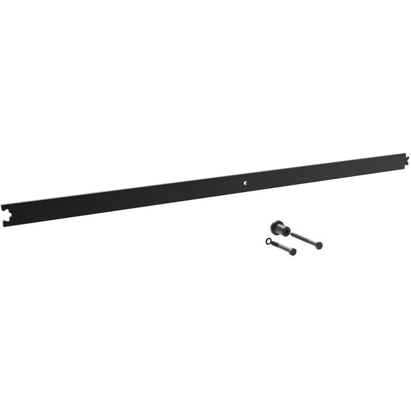 Rail d'extension 1 m en acier pour système coulissant type Barn Door
