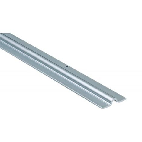Rail acier galvanisé pour gorge ronde Rapido Ø 19,5 mm en largeur de 80 mm barre de 3000 mm