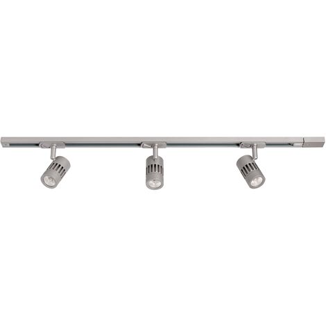 SULION Rail avec spots LED 3x8W 3000K Argent