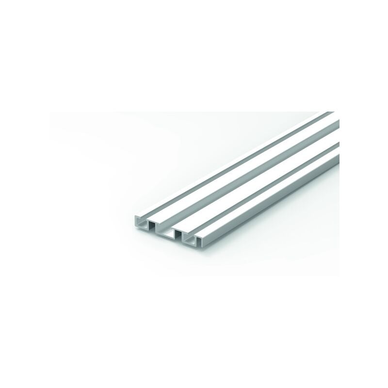 Rail bas de placard coulissant RB65/25 - 2550 mm - argent Seed gammiste