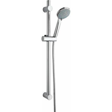 Rail coulissant avec douche 5 jets et support Piralla Forest 50CR126/1P5PIBM  Chromé