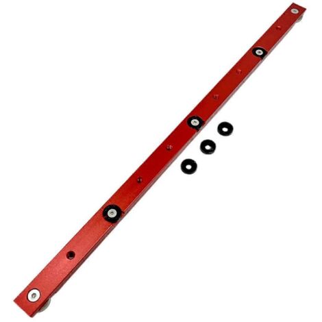 Rail coulissant en T pour le travail du bois, rail de guidage à onglet limité, rouge--