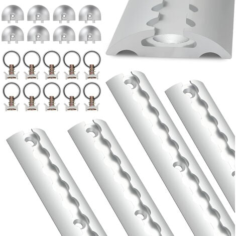 EINFEBEN RAIL D'ARRIMAGE, Set de rail, Aluminium, Arrimage du chargement, 4×1M