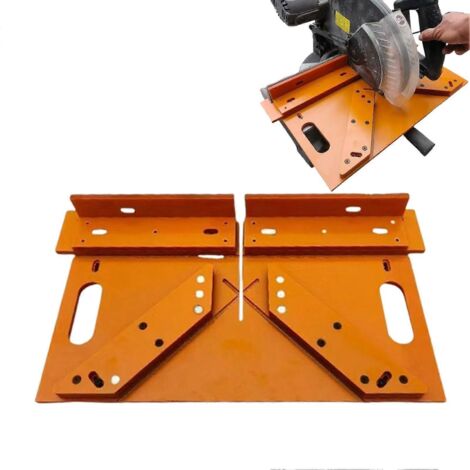 Rail de coupe angulaire - Rail d'angle de scie à onglets à 45 degrés, adapté aux débutants et aux professionnels du travail du bois, fixations durables (8 mm).