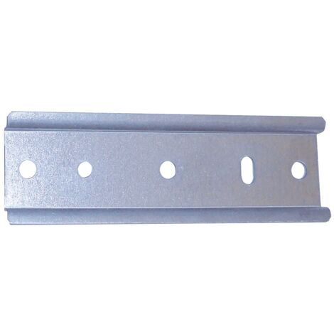 Rail de fixation DIN 7,5 mm x 116,5 mm avec vis MICHAUD R170