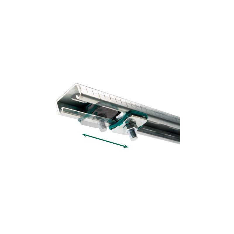 Rail de fixation (PG) BIS RapidStrut® - WALRAVEN Dimensions : 41x21x2,5 mm
