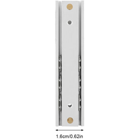 Rail de glissement pour cabinet et drawer - Alliage aluminium mini durable lisse (70mm) - Lot 2 pièces